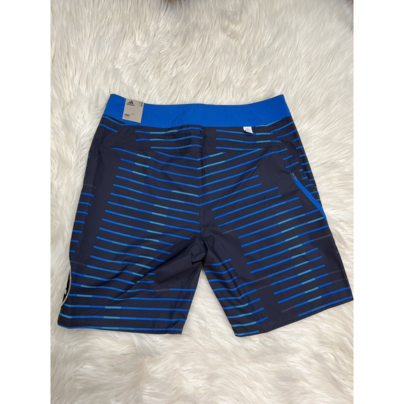 Adidas Mens Swim Shorts Melbour Tech CL HA0366 Blue Inseam 8" Size 32 - Picture 5 of 9